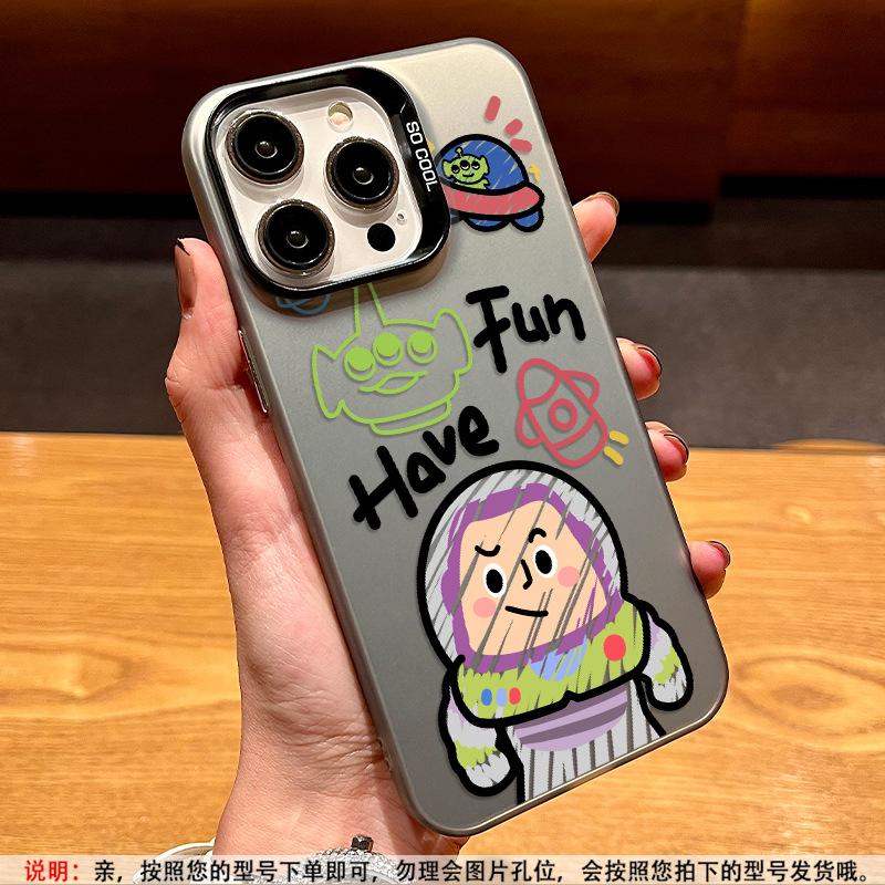 Applicable to Apple 11 mobile phone case cartoon iPhone11promax laser 11pro matte 11 graffiti three-eyed monster