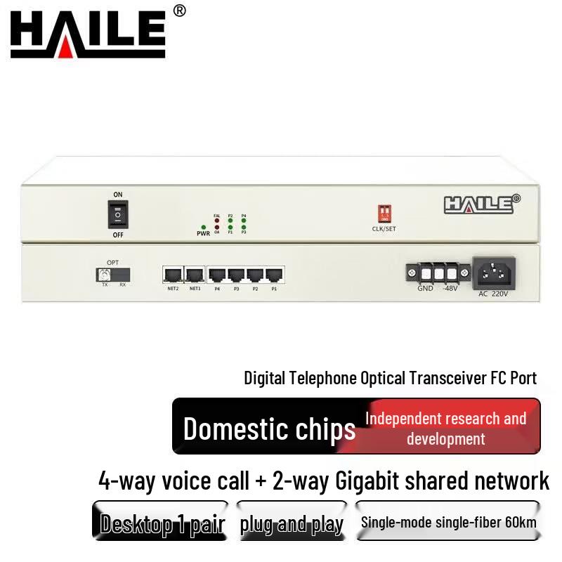 Haile Digital Phone Fiber Optic Multiplexer Series