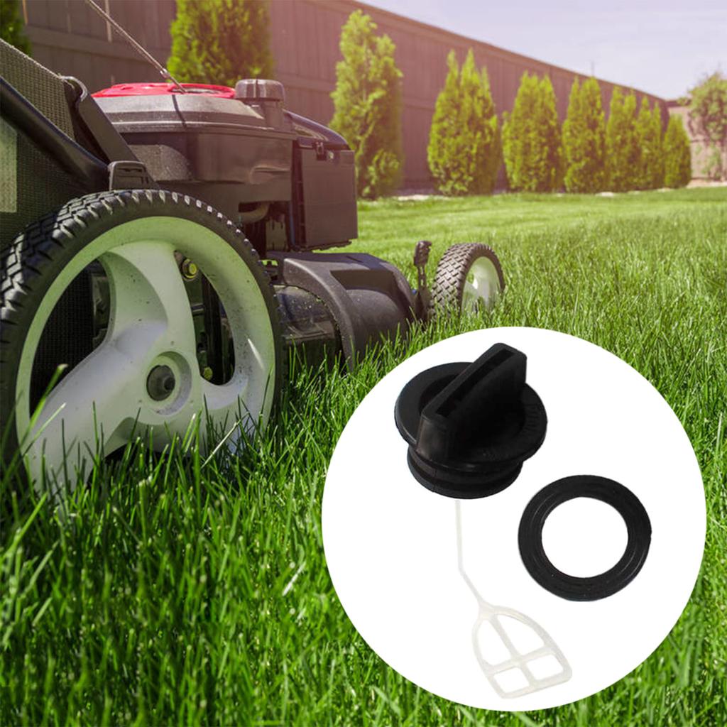 2 Pcs/set Chain Saw Gas for Tank Fuel Oil Cap Bottle Cap Black Fuel for Tank Cap Repalcement for 5200 4500 5800 45cc 52c
