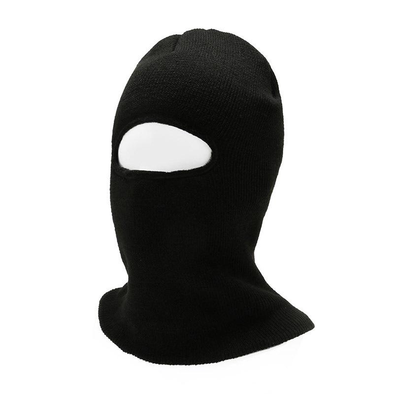 Winter Outdoor Knitted Hat Thick Warm All Inclusive Cap Fashion Gift Color Solid
