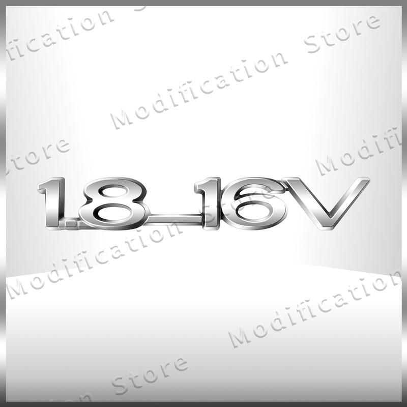 3D Chrom Metall 1.8-16V Emblem Heckklappe Heckklappe Abzeichen Aufkleber Dekor Für Opel ZAFIRA ASTRA-1.6 Optima Corsa Vectra Insignia