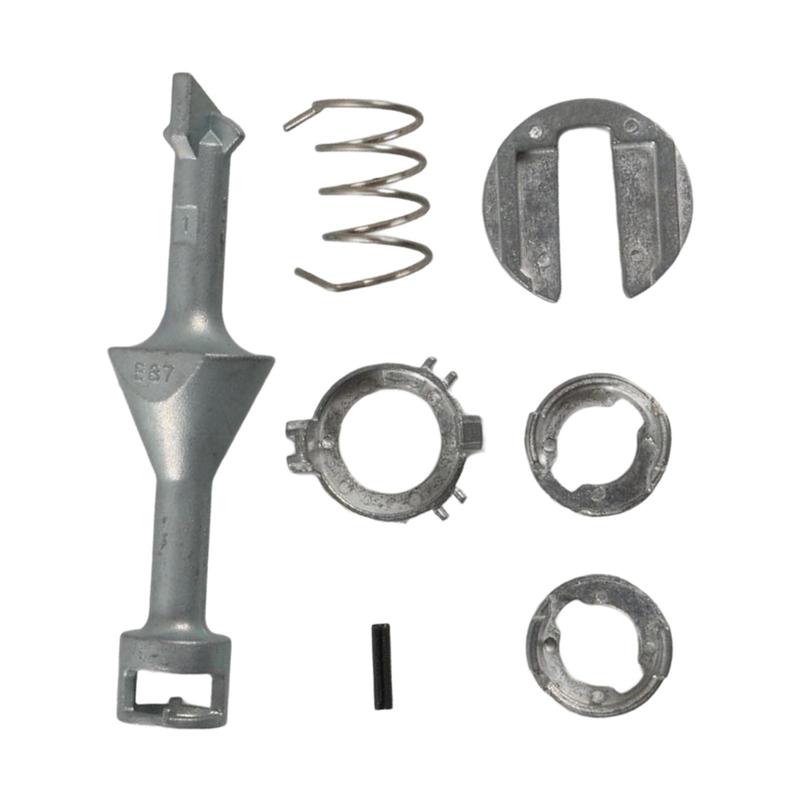 Door Lock Cylinder Barrel Repair Kit Silver Front Left Right Door Lock Repair Kit 51217161429 for BMW Series 1 E81 E87 E88 E82
