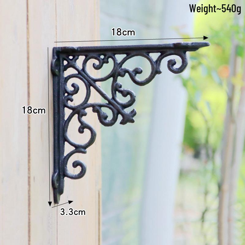 Retro Triangle Cast Iron Roman Column Wall Shelf Bracket