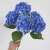 4 Heads Artificial Hydrangea Flower Realistic Faux Flowers Hydrangea Flowers Branch  Outdoor Party