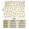 Bee In Honeycomb and Flowers Blanket Quality Warm Soft  Throw Blanket Winter Travel Office Couch Chair Graphic Bedspread