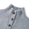 ELLE KIDS Girls' Retro Stand-Up Collar Knit Sweater