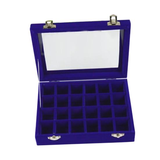 Holder Case Lightweight Portable Women Mirrow Compact Jewelry Holder Case for Brooch
