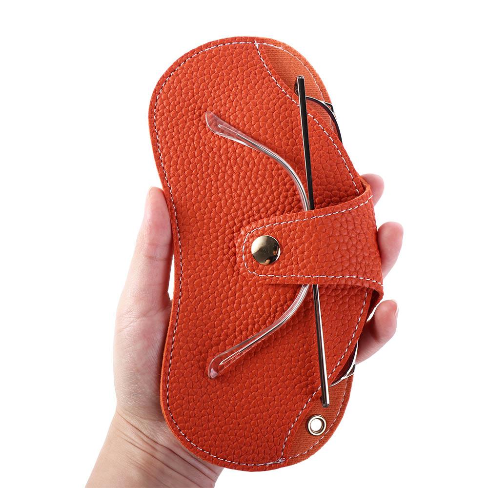 Neck Wrist Reading Glasses Eyewear Pouch Eyewear Protector Sunglasses Pouch PU Leather Glasses Case