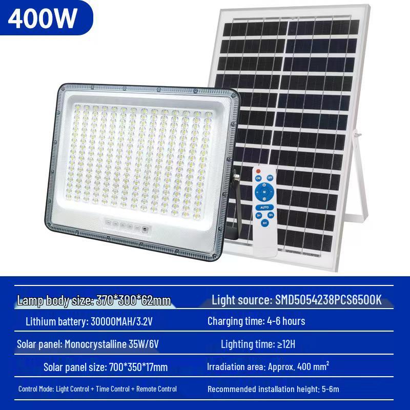 High-Brightness LED Solar Spotlight with Aluminum Shell for Outdoor Use