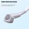 Brosses de Toilette en Silicone à Long Manche Brosse de Nettoyage de Toilette Accessoires de Salle de Bain