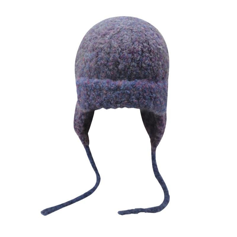 Winter Hat for Women Cute Little Lei Feng Hat with Face  Ear Protection Woolen Hat Warm Knitted Hat Korean Version  Versatile Cold Hat  Trendy