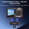 Quick Release Magnetic Base Adapter 1/4 Screw ABS Mount Bracket Lightweight Tripod Adapter Base for DJI Osmo Action 3/4/5 Pro