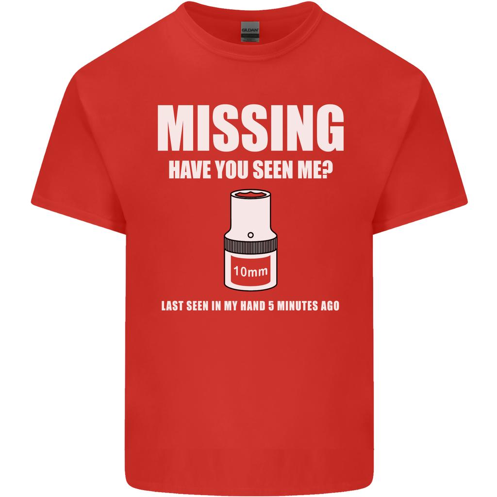 Missing 10 Mm Socket Funny Plumer Mechanic Unisexs Light Cotton Tshirt