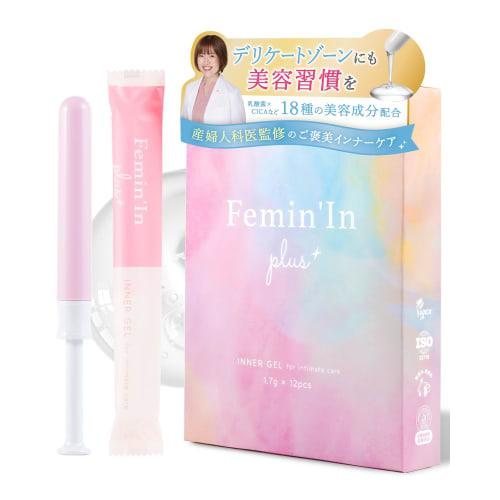 

[Featured in Bijin Hyakka/anan] Femin in Plus 12-Pack Inner Gel for Vaginal Care [Gynecologist-Supervised & 18 Cosmetic Ingredients] Moisturizes and c