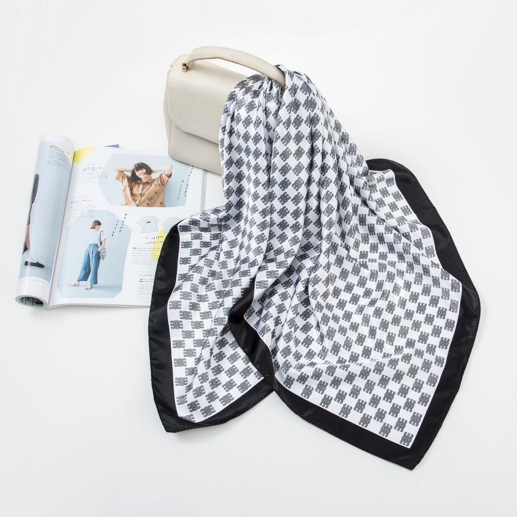 Simulation Silk 90cm Large Square Scarf Silk Scarf Female New 2026 Spring and Fall Models of Foreign Fashion Shirt Large Square Scarf Mother Scarf