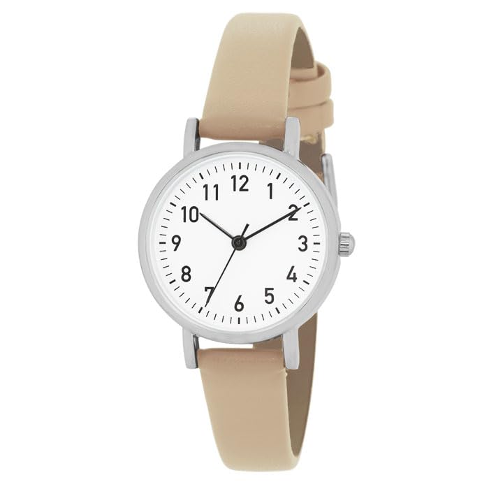 Silent Movement Small Watch for Beige J-AXIS Women, CF3A0022-BE, бежевый