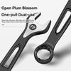 Durable Ratchet Wrench 8-32mm Plum Blossoms Open Combination Wrench Two-Way Double Fast Ratchet Wrench Auto Repair Tools