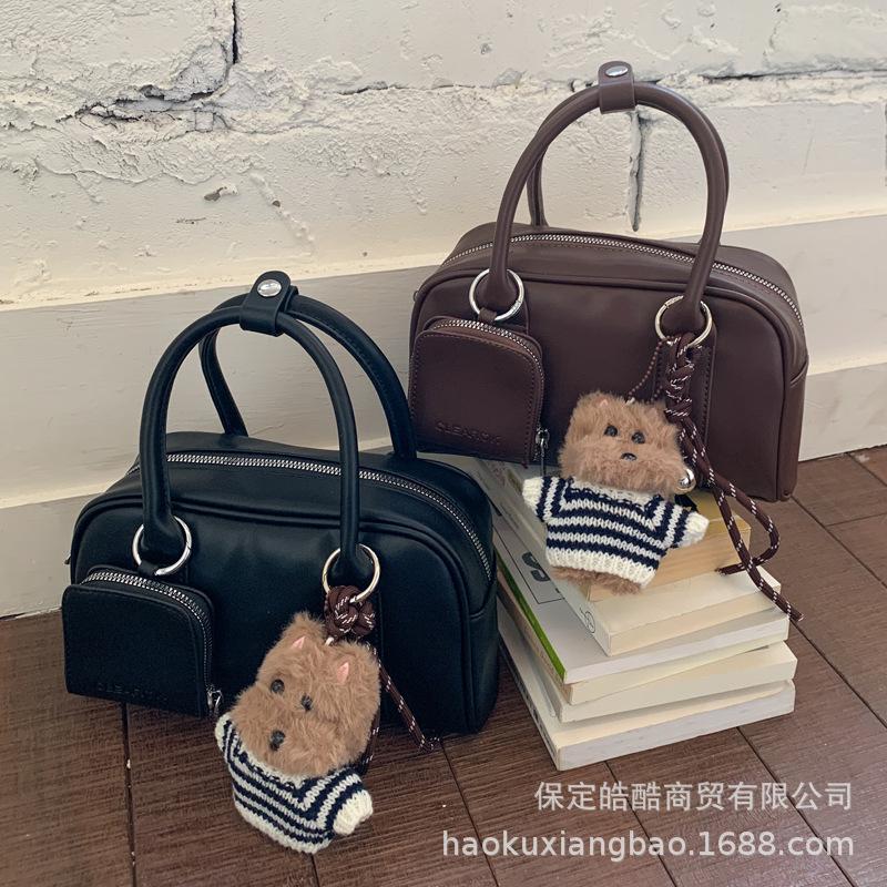 Going out small bag women's 2025 new crossbody pillow bag autumn and winter popular fashion Boston bag shoulder bag