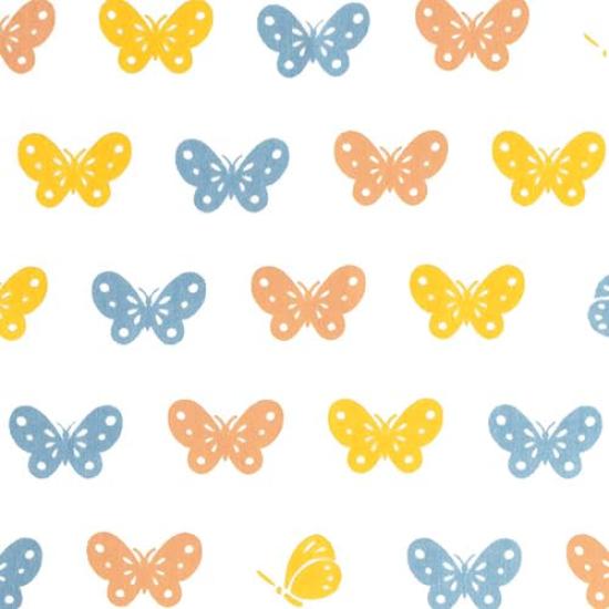 Some no Anbo Tenugui hand Butterflies Tokuoka Made in 35cm x 100cm (Japanese towel) "Fluffy Orange" - Hand-dyed, 100% Cotton, weave, Japan,