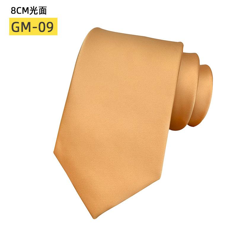 Classic Monochrome Satin Tie Business Casual Versatile Wedding Tie