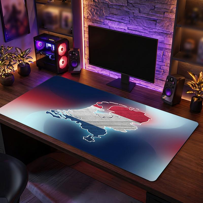 Netherlands Football Crest Mouse Pad, Extended Non Slip Rubber Desk Mat for Gaming Office Laptop Fan Gift