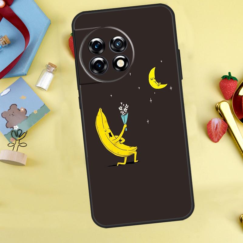 

Cartoon Cute Fruit Yellow Banana Case For OnePlus 15 13 13R 13T 12 12R 11 10 9 10R 10T 8T Nord 5 CE 4 2 3 Lite N20 N30 Cover OnePlus 15