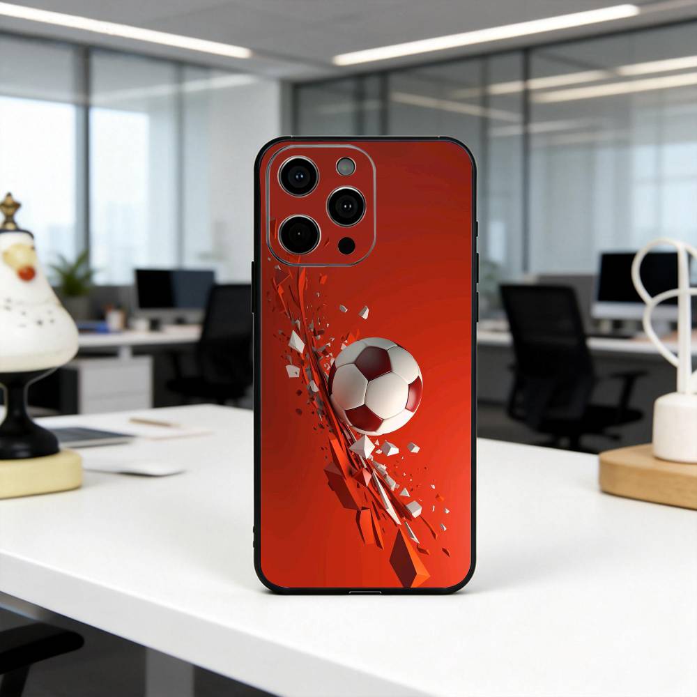 

Cool F-Football photo Phone Case For iPhone 17,16,15,14,13,12,11 Plus,Pro Max,XS,Soft Silicone Black Cover iPhone13PROMAX