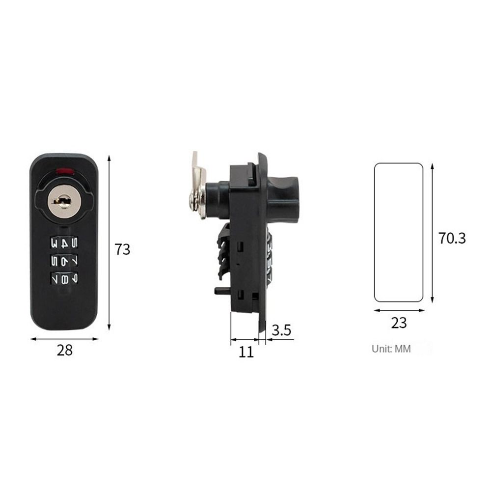 3 Digital Code Combination Lock Anti-theft Drawer Lock New Password Lock  Cupboard Drawer
