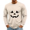 Men's Halloween Long Sleeve Neck Casual Top for Party
