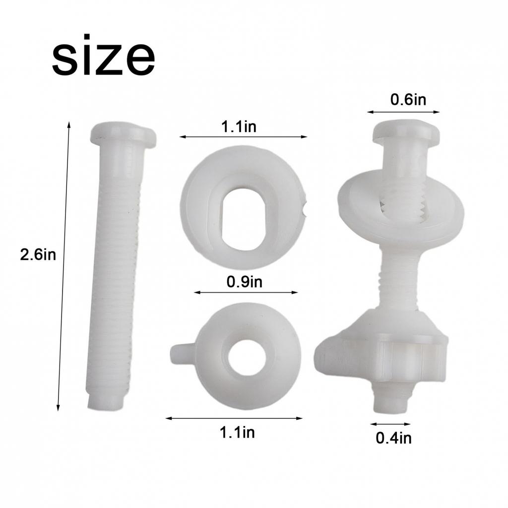 Toilet Seat Repair Screws Kit Bathroom Bolts Fitting