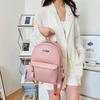 Women's New Multifunctional Backpack, Casual Backpack, Lightweight Travel Backpack, Solid Color Simple Commuting Bag