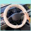 Cute Cartoon Bear Design Plush Car Steering Wheel Cover Universal Fit Winter Warm And Anti-slip