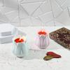Stampo in Silicone 3D per Candeliere Stampo Decorativo per Base di Candela Stampo per Vaso di Candela in Gesso Elegante Stampo per Decorazioni Domestiche