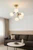 Pendant Lamp Ceiling Chandelier Balls Gold Modern Led Milky