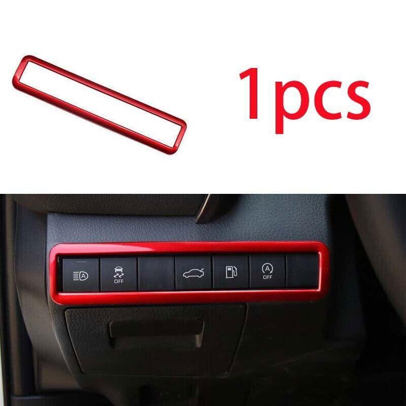 Glossy Red Trim Headlight Switch Control Frame 1PCS For Toyota Camry 2018-