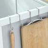 Behind The Door No-Punch Cabinet Wardrobe Bathroom Kitchen Storage Hooks