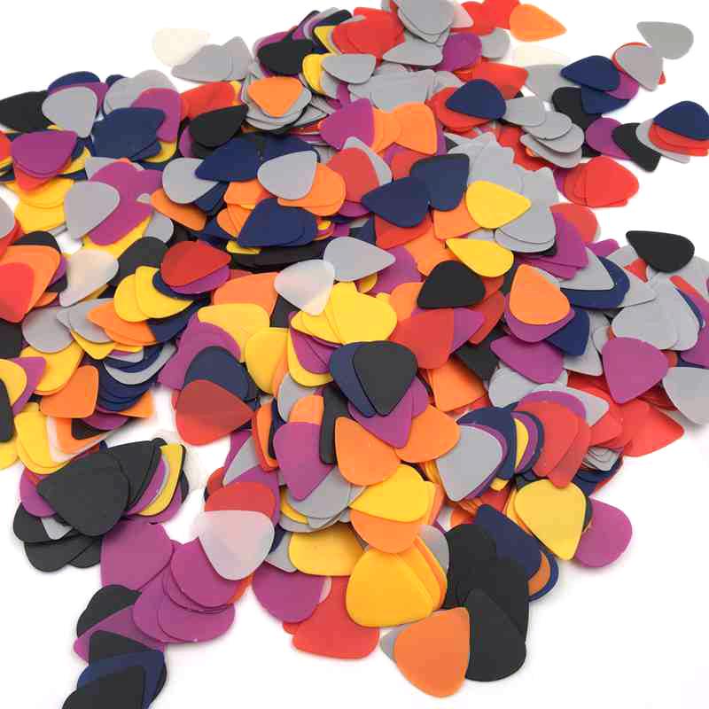 Celluloid Guitar Picks 0.5-0.75mm Frosted ABS Plectrums with Logo Print