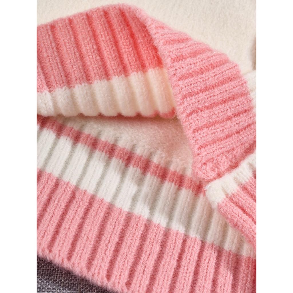 College Style Loose Fitting Hooded Cardigan for Spring and Autumn Wear, Fashionable Knitted Jacket for Women, Cardigan for Women