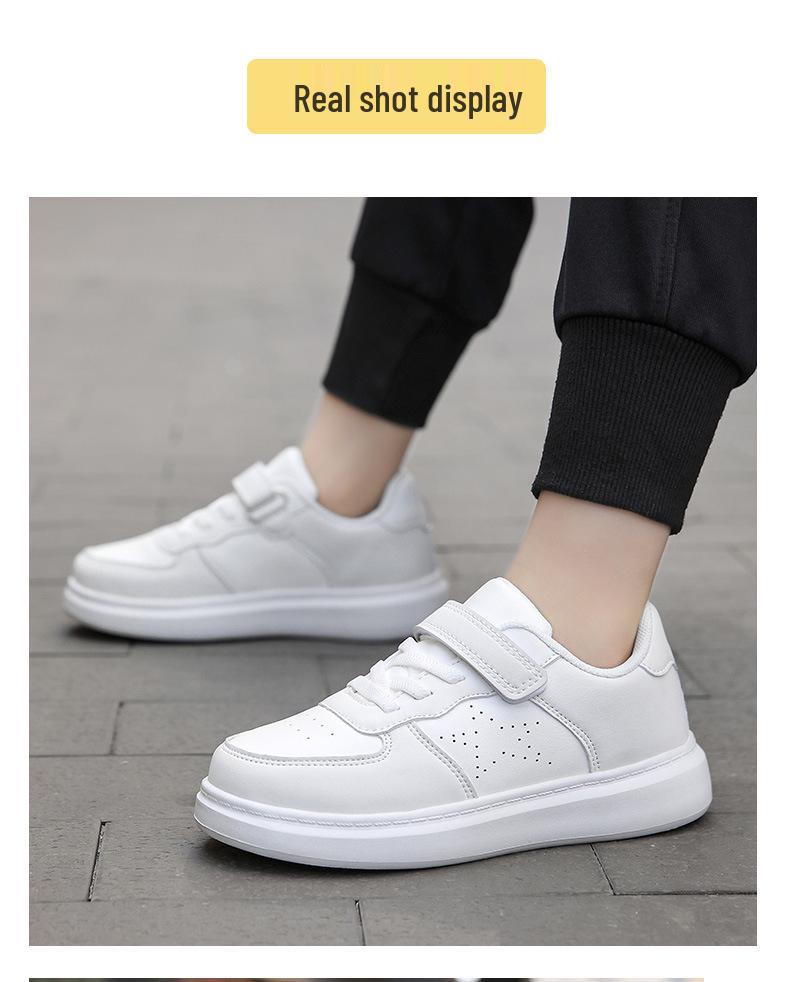 2025 Autumn Kids' Breathable White Mesh Sports Shoes for Boys & Girls