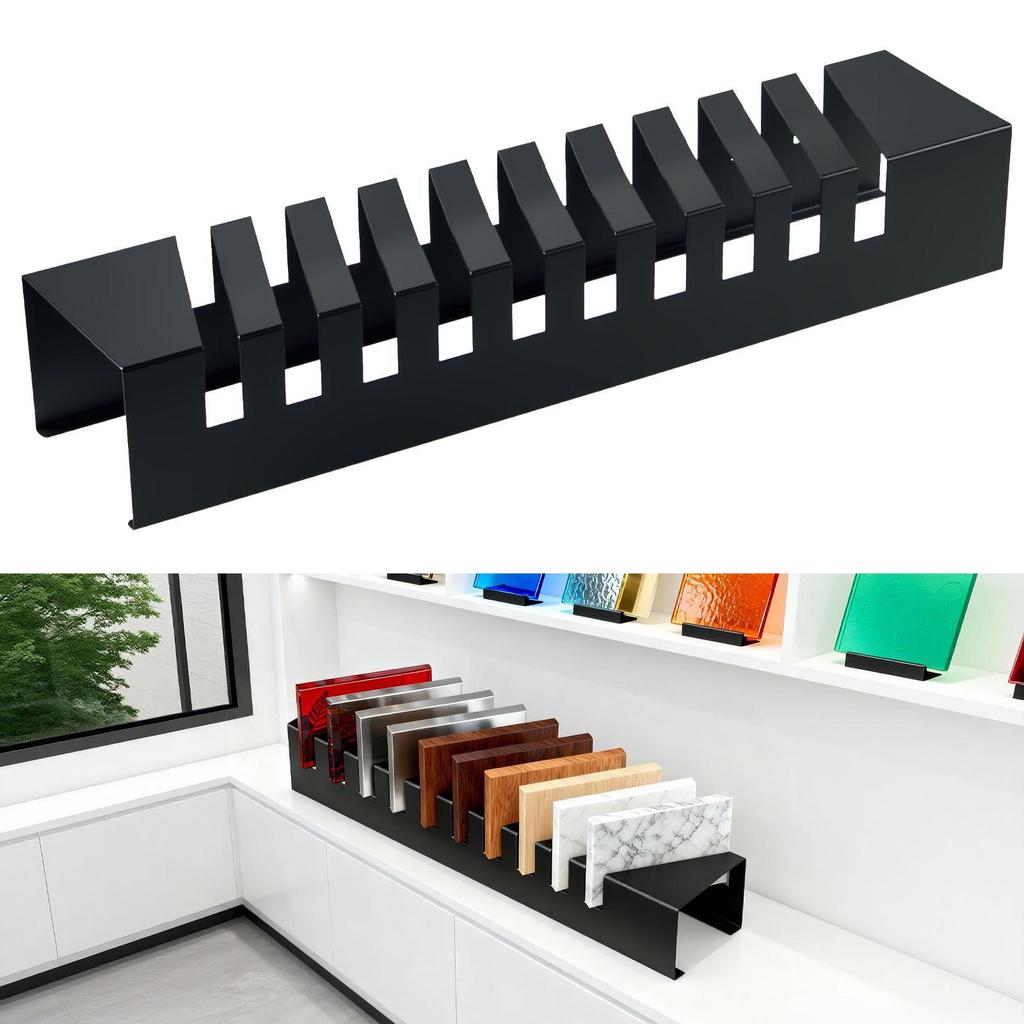 Stone, Glass, Porcelain, Quartz Sample Display Rack & Color Card Holder
