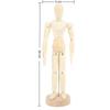 8×1,97 Zoll Holz-Mannequin Verstellbare Haltung Vollständig Gelenkige Gelenke Skizzen-Gelenkfigur Flexibel Positionierbar Natürliche Holzstruktur
