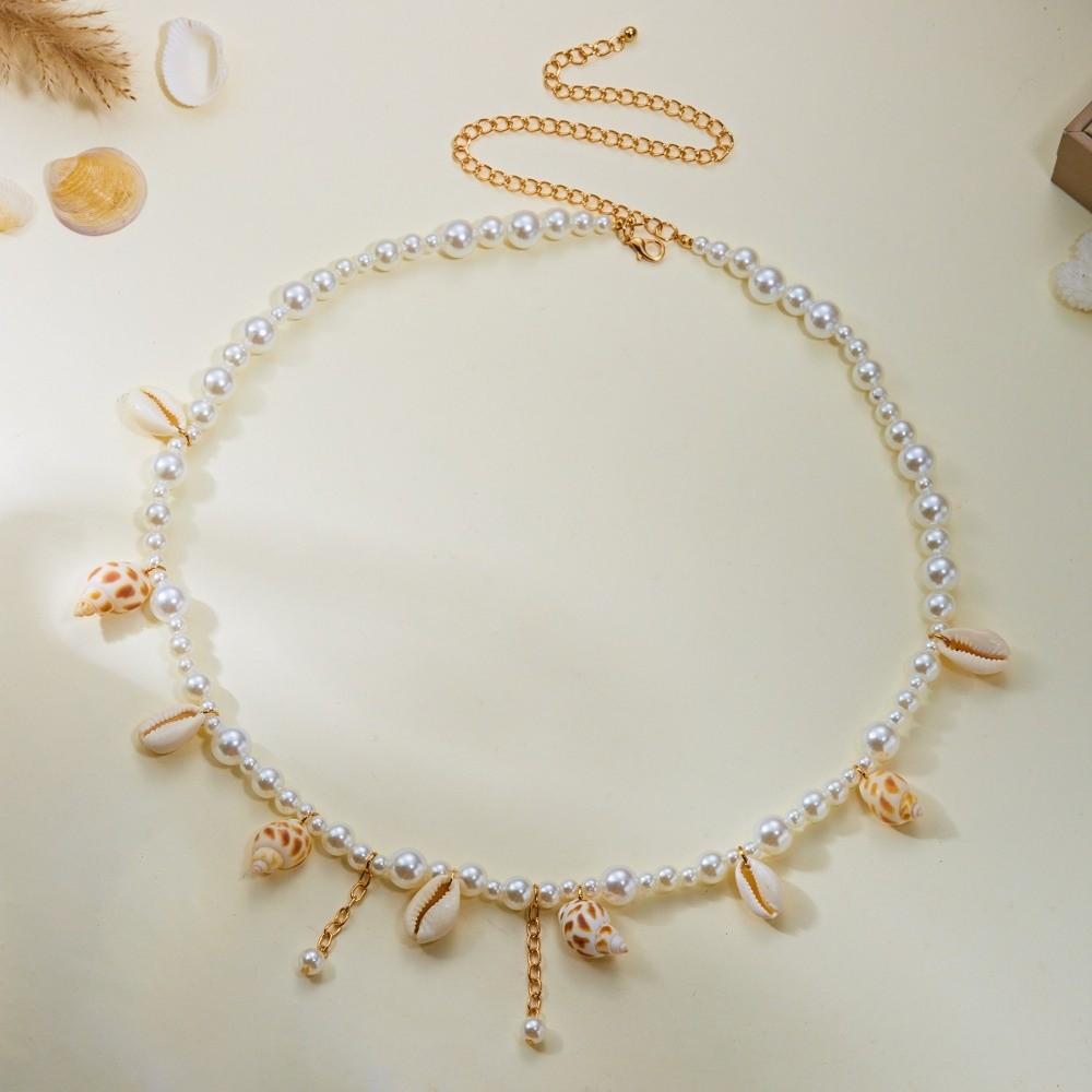 Double Layer Boho Waist Chain Bohemian Style Body Chain Belt New Seashell Belly Chain Beach