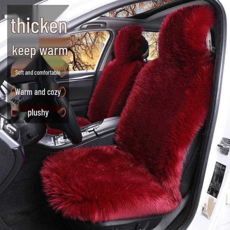 Dicker Plüsch Universal Autositzbezug - Rutschfest & Gemütlich für Herbst und Winter