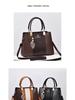 Korean Style Color Block Print Women's Large Capacity Shoulder Crossbody Handbag