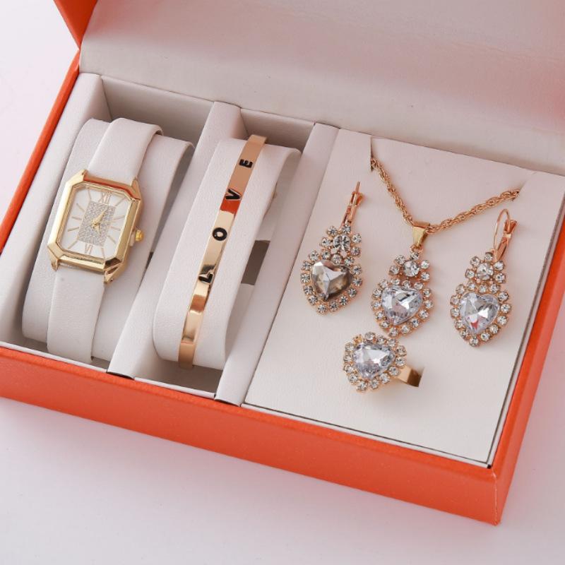 Fashion Rhinestone Diamond Women'S Bracelet Watch Alloy Steel Belt Quartz Women'S Bracelet Watch
