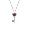 Pandora Personalized Fashion 925 Silver Necklace Women necklace Red 394392CO1