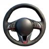DIY Black Soft Artificial Leather Car Steering Wheel Cover For Mazda CX-5 CX5 Atenza 2014 New Mazda 3 CX-3 2016 Scion IA 2016