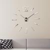 DIY velké číslo nástěnné hodiny 3D zrcadlová nálepka Moderní domácí kancelářský dekor Art Decal