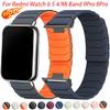 Magnetisches Silikonarmband für Redmi Watch 6 5 Watch 4 Sportarmband für Mi Band 9Pro 8Pro Armband Atmungsaktives Armband Zubehör