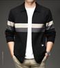Men's Color Block Lapel Cardigan: Autumn/Winter Sweater Coat with Real Pockets - Youth Style, Loose Knitwear